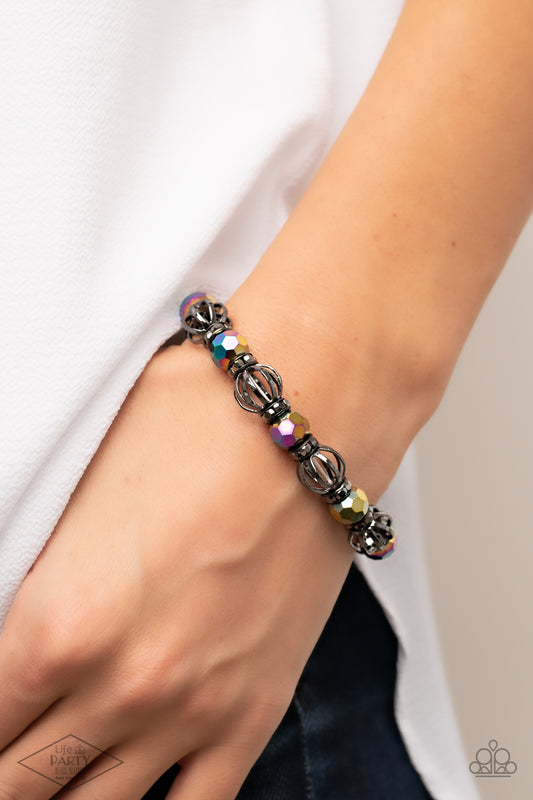 Paparazzi - Metro Squad - Multi Oil Spill Bracelet