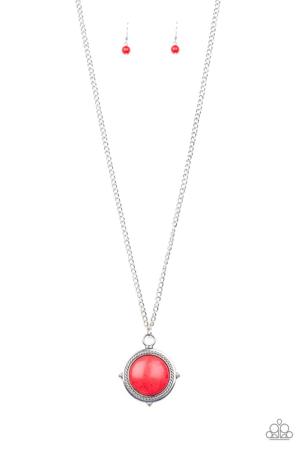 Paparazzi Accessories - Desert Equinox - Red Necklace - Alies Bling Bar