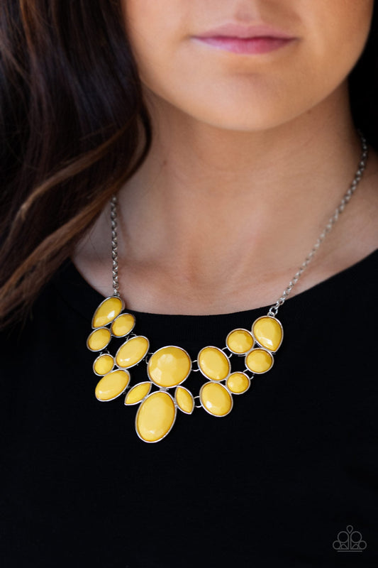 Demi-Diva - Yellow Necklace - Paparazzi Accessories - Alies Bling Bar