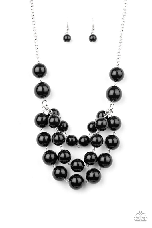 Paparazzi - Miss Pop-YOU-larity - Black Beads Necklace - Alies Bling Bar