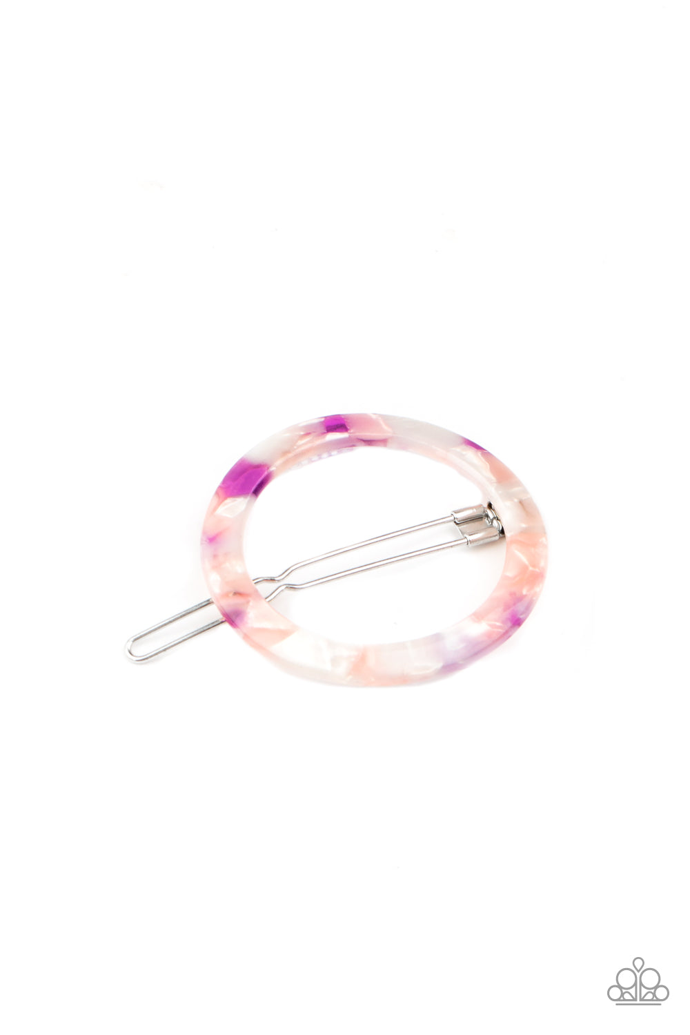 Paparazzi Accessories - In The Round - Purple Hair Clip - Alies Bling Bar