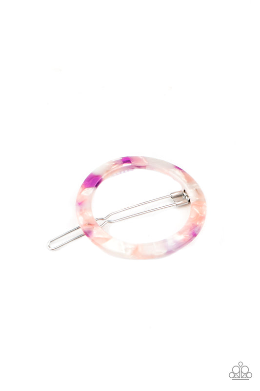 Paparazzi Accessories - In The Round - Purple Hair Clip - Alies Bling Bar