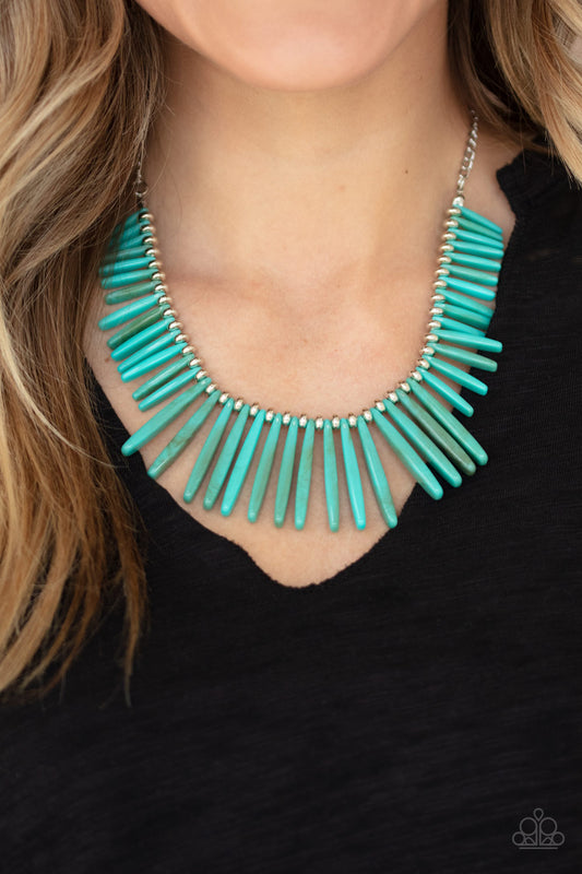 Paparazzi - Out of My Element - Blue Necklace - Alies Bling Bar