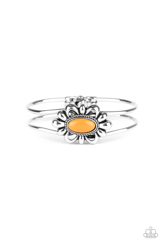 Serene Succulent - Orange Bracelet - Paparazzi Accessories - Alies Bling Bar