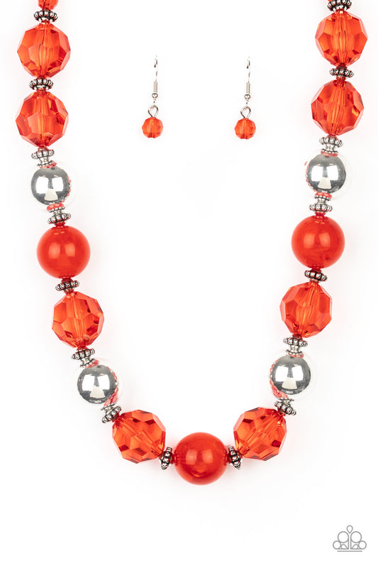 Paparazzi Accessories - Very Voluminous - Red Necklace - Alies Bling Bar