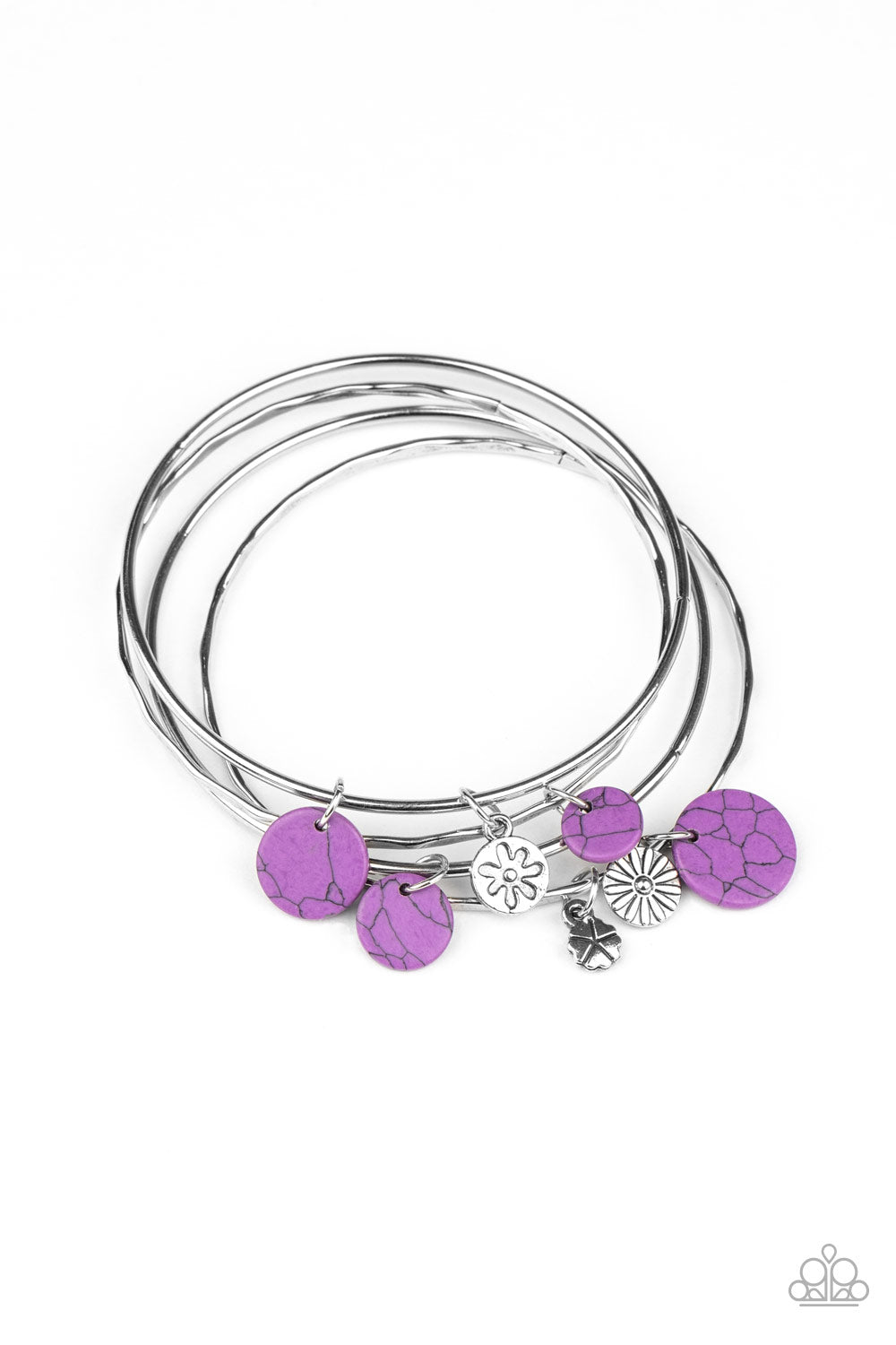 Paparazzi - Prairie Plains - Purple Bracelet - Alies Bling Bar