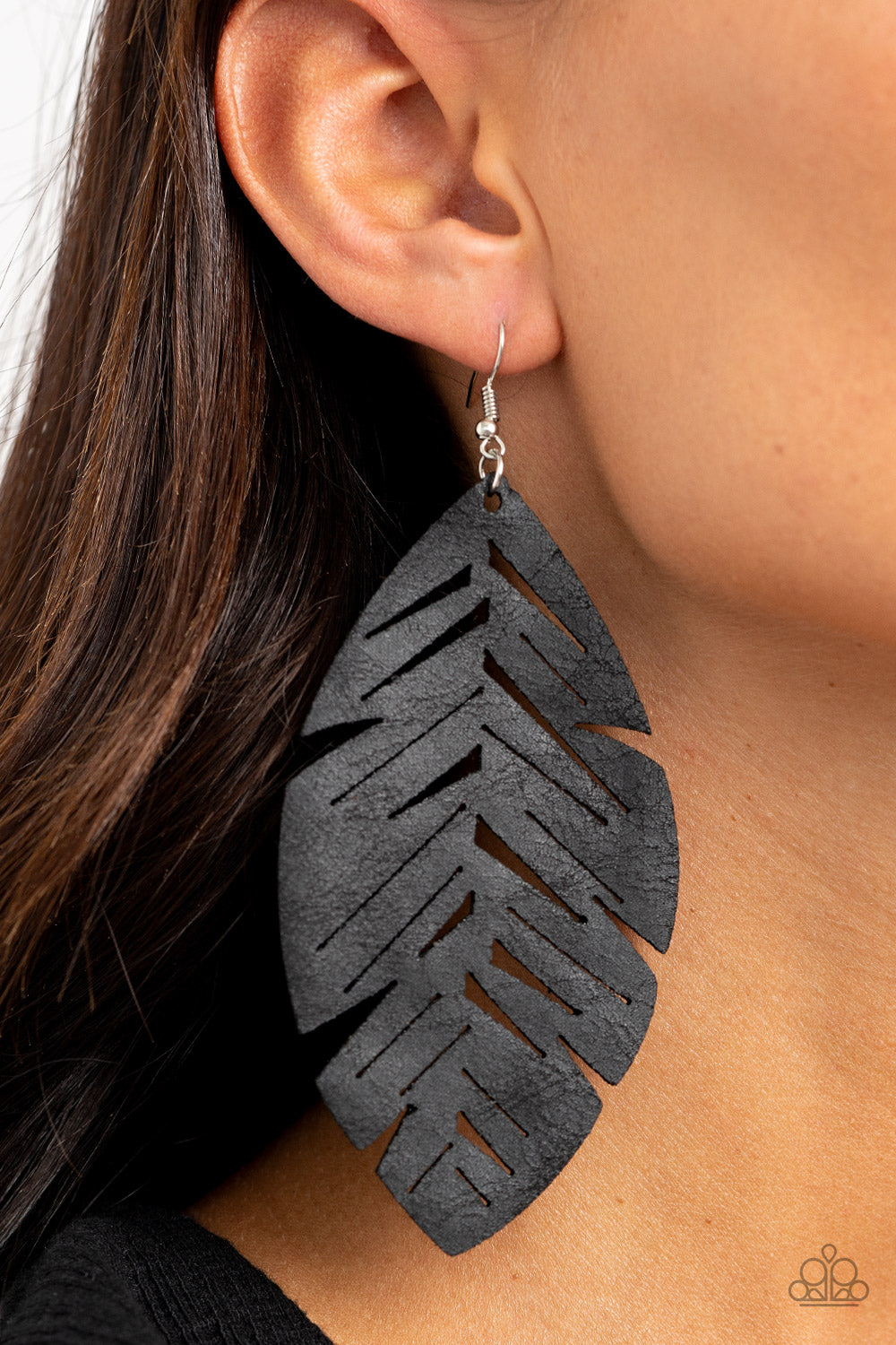 Paparazzi Accessories - I Want To Fly - Black Earrings - Alies Bling Bar