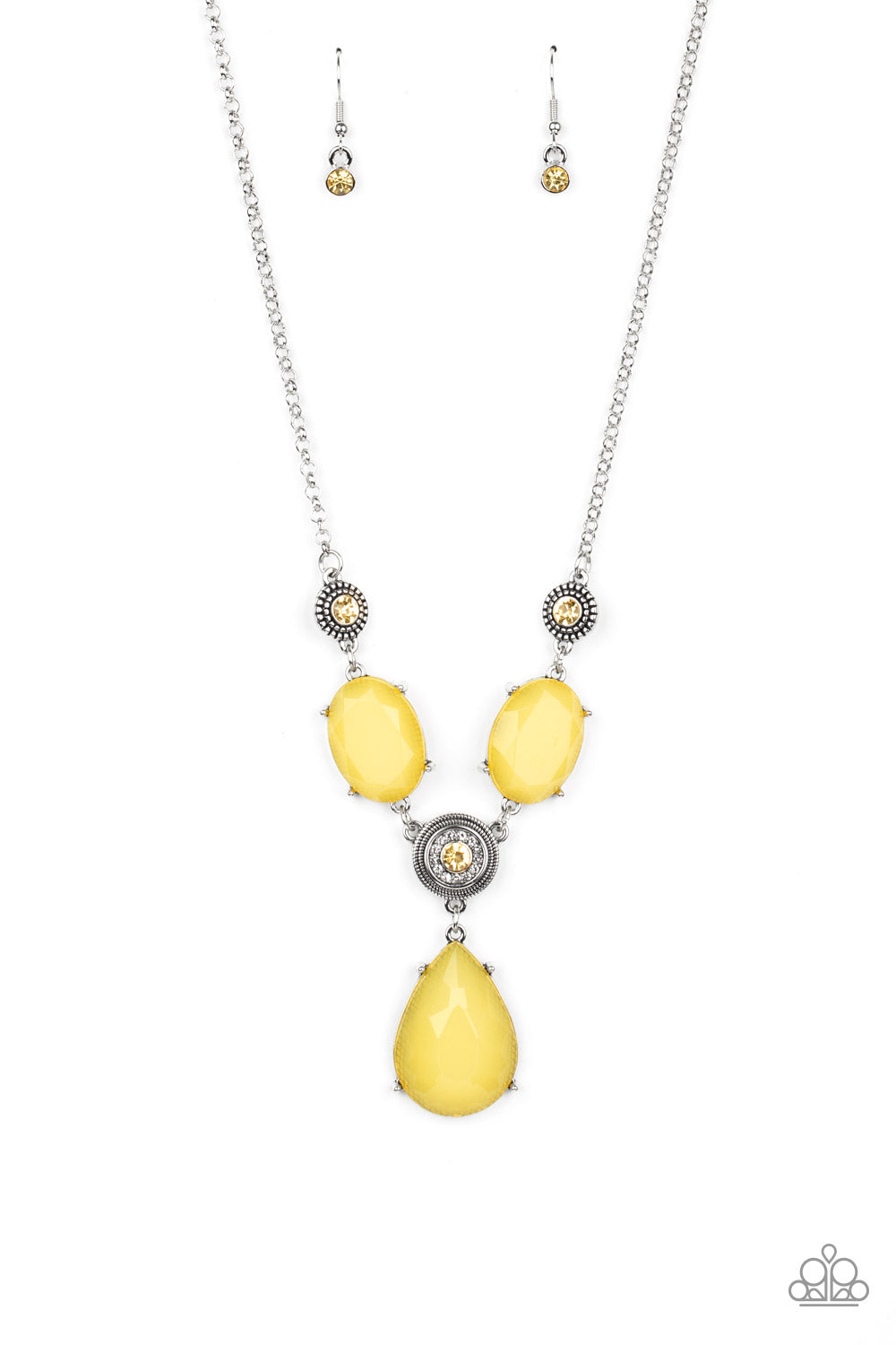 Paparazzi - Heirloom Hideaway - Yellow Necklace - Alies Bling Bar