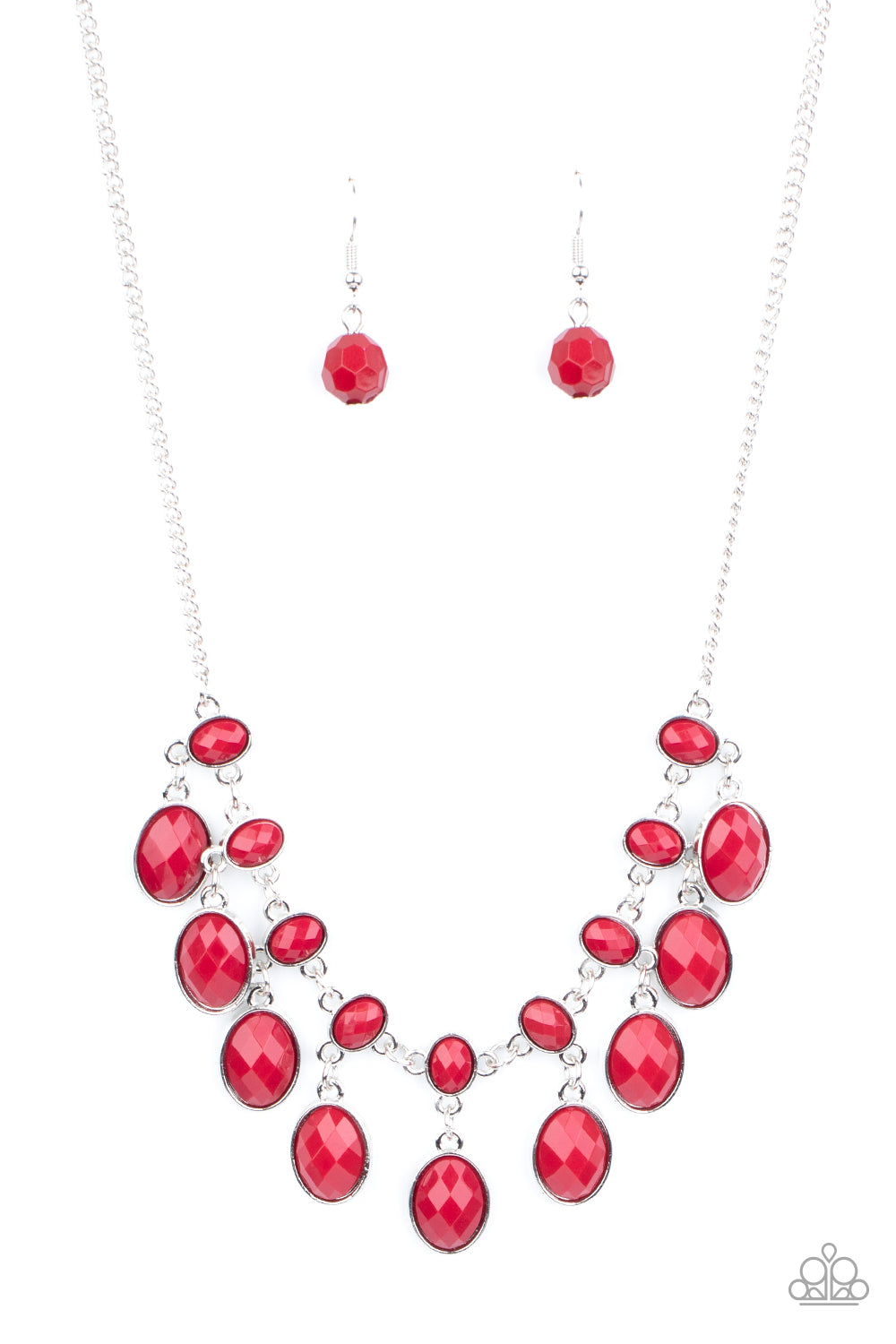 Paparazzi Accessories - Lady of the POWERHOUSE - Red Necklace - Alies Bling Bar