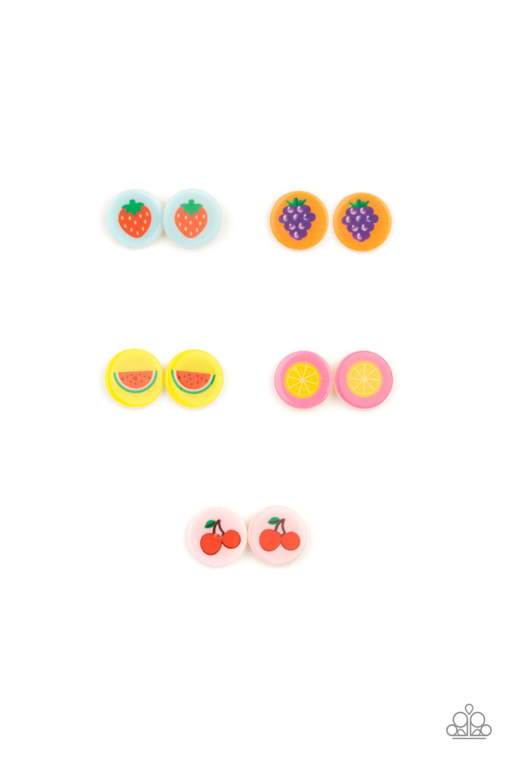 Paparazzi Accessories - Starlet Shimmer Fruit Earring Kit- Set of 10 - Alies Bling Bar