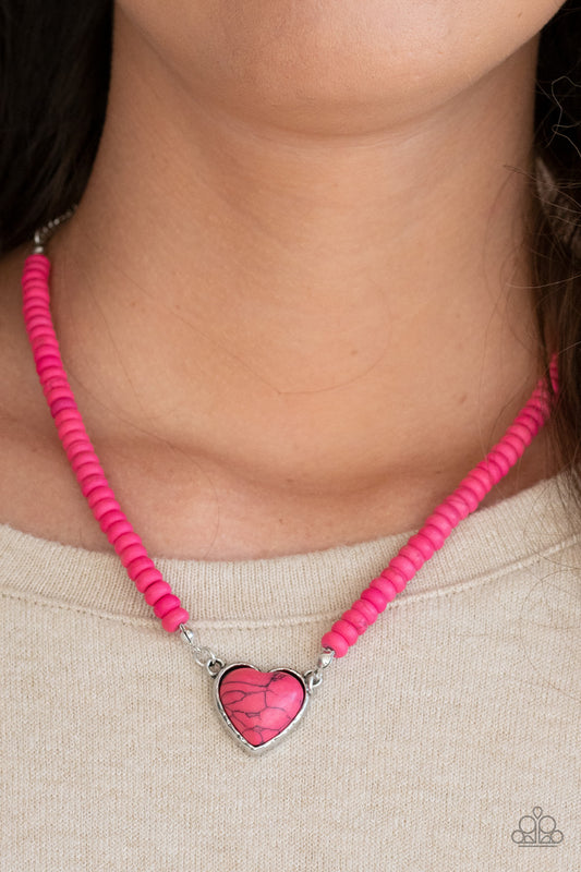 Paparazzi - Country Sweetheart - Pink Necklace - Alies Bling Bar
