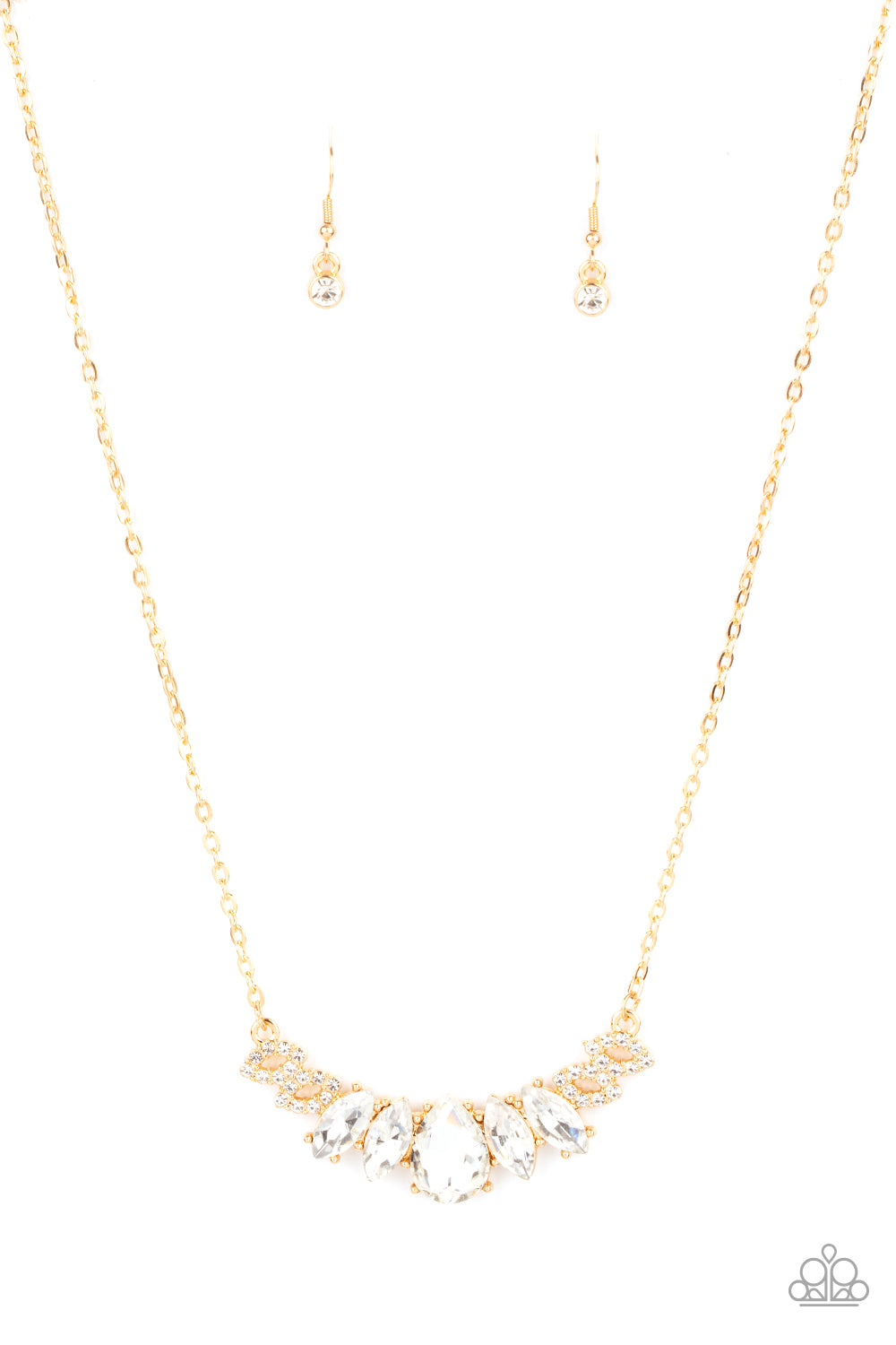 Paparazzi - Bride-to-BEAM - Gold Necklace & Earrings