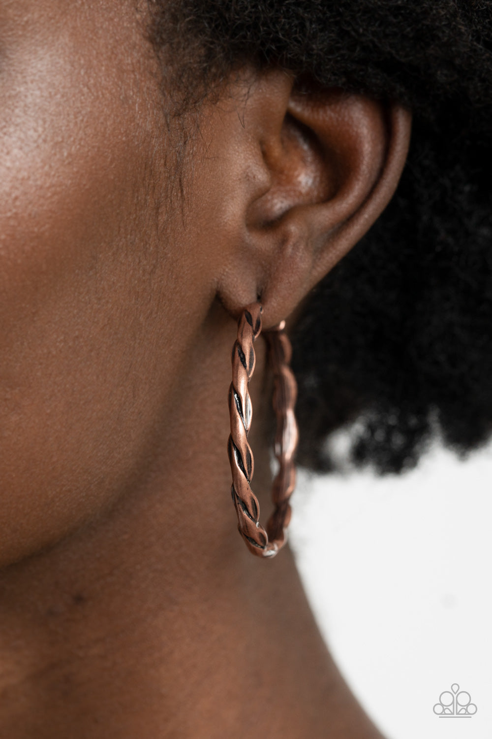 Paparazzi - Dont Get It Twisted - Copper Earrings