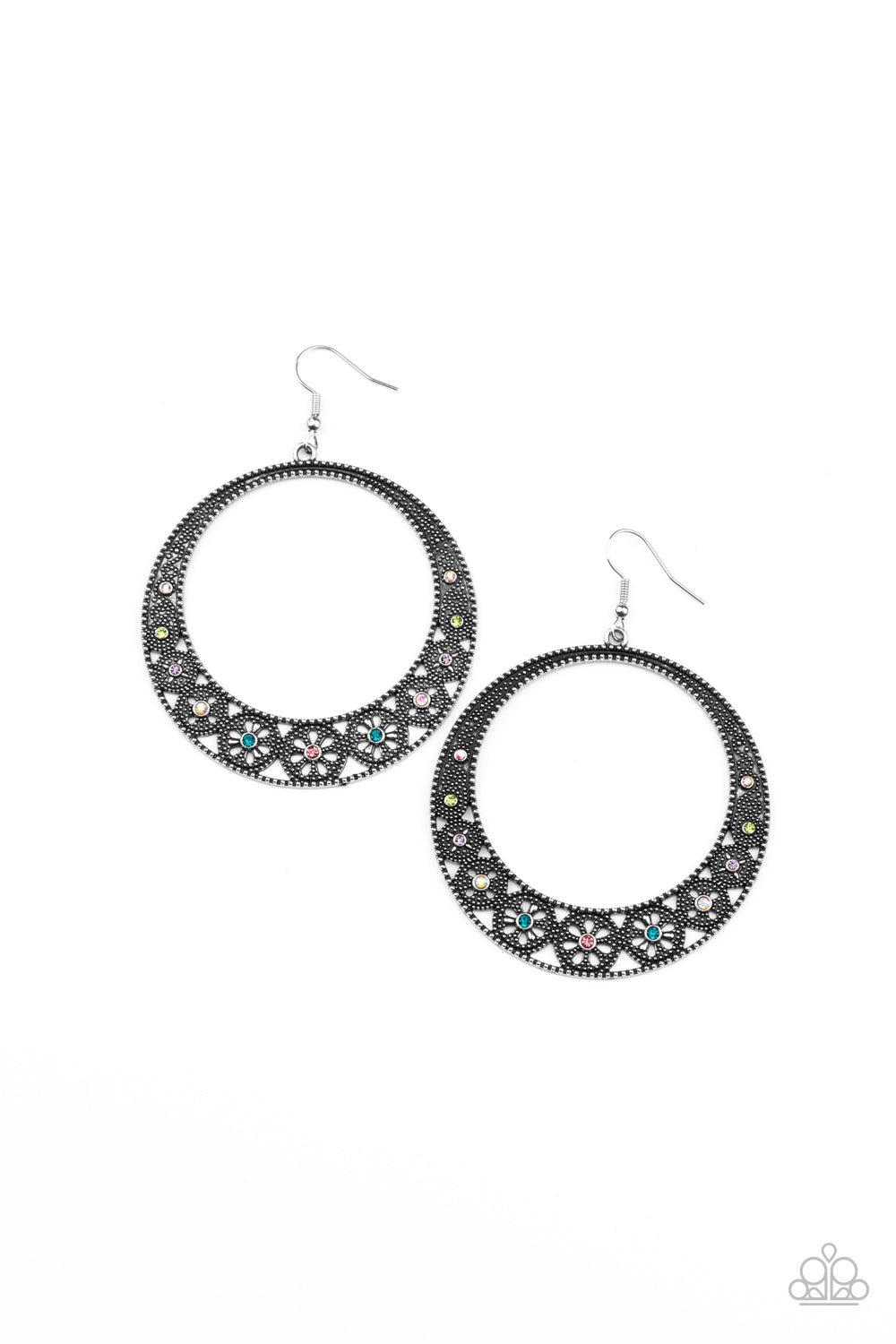 Paparazzi - Bodaciously Blooming - Multi Earrings - Alie's Bling Bar