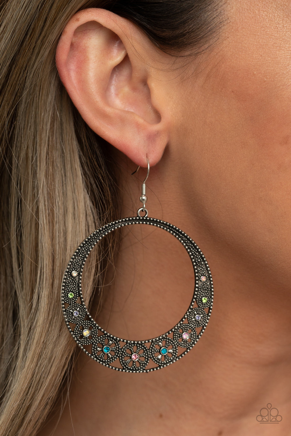 Paparazzi - Bodaciously Blooming - Multi Earrings - Alie's Bling Bar