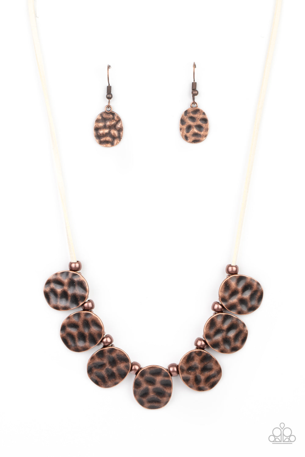 Paparazzi - Turn Me Loose - Copper Necklace & Earrings