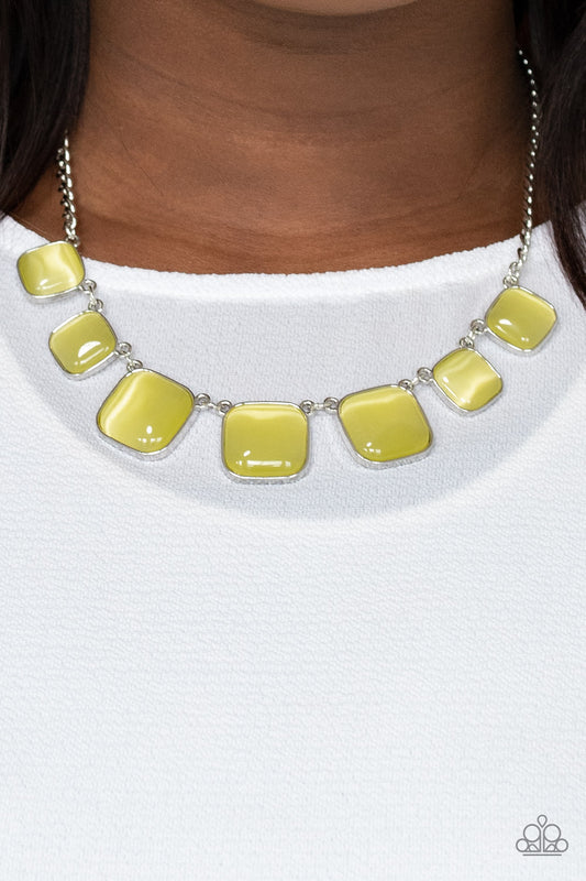 Paparazzi - Aura Allure - Yellow Necklace - Alies Bling Bar