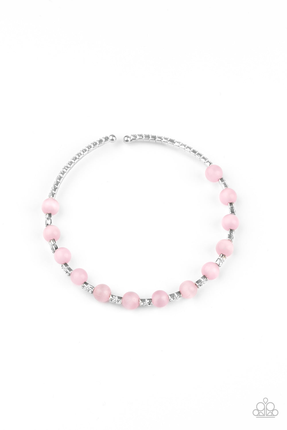 Paparazzi -Tea Party Twinkle - Pink Bracelet - Alies Bling Bar