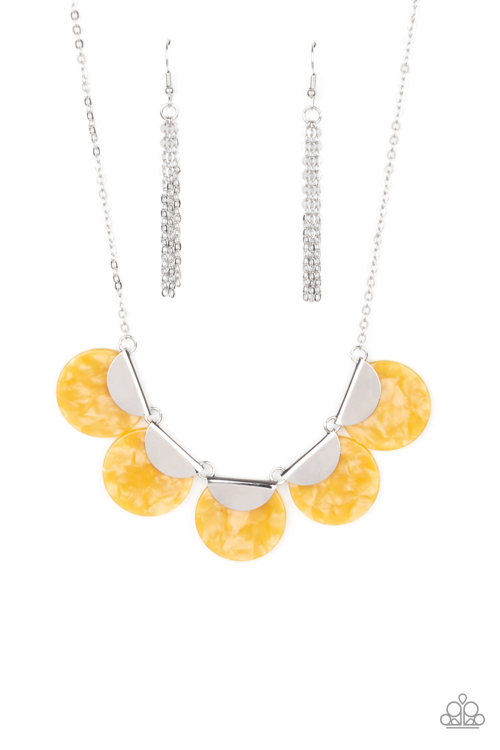 Paparazzi - Mermaid Oasis - Yellow Necklace - Alies Bling Bar