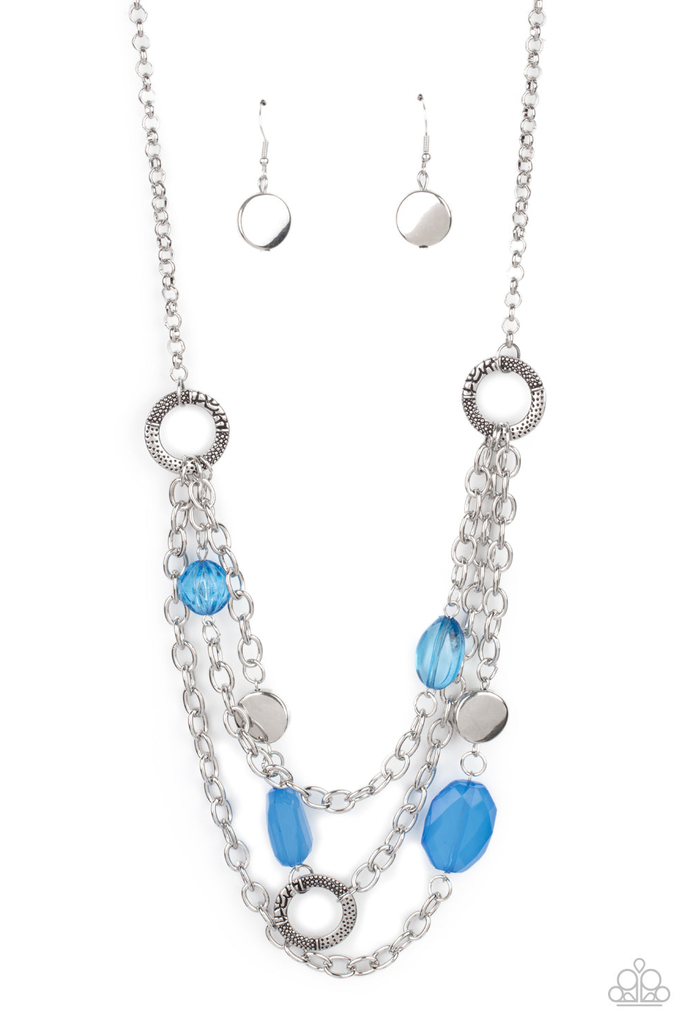 Paparazzi - Oceanside Spa - Blue Necklace - Alies Bling Bar