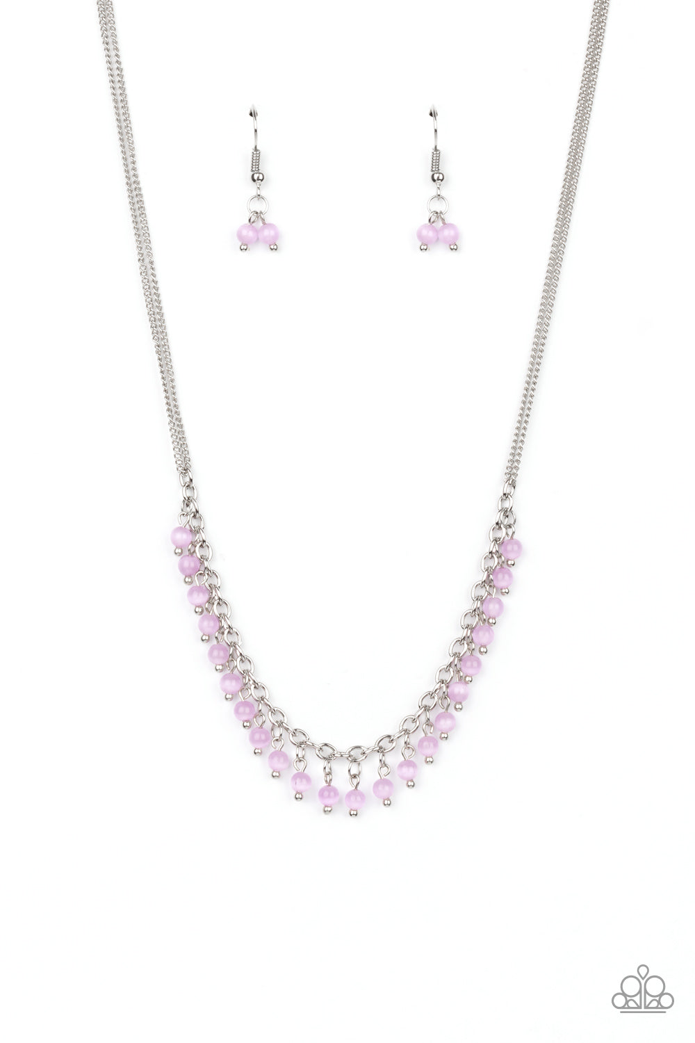 Paparazzi- DEW a Double Take - Purple Necklace - Alies Bling Bar