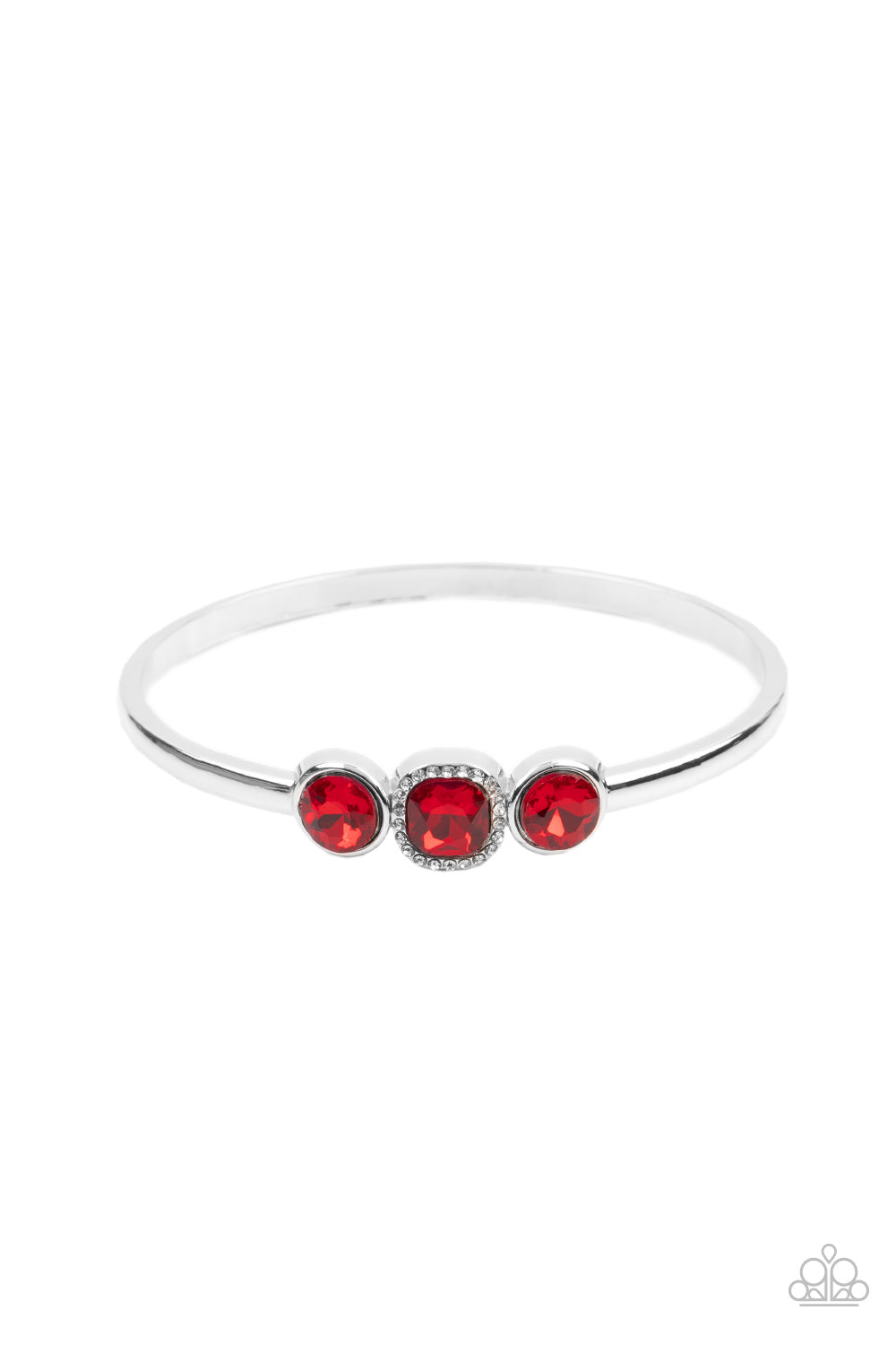 Royal Demands - Red Bracelet - Paparazzi Accessories - Alies Bling Bar