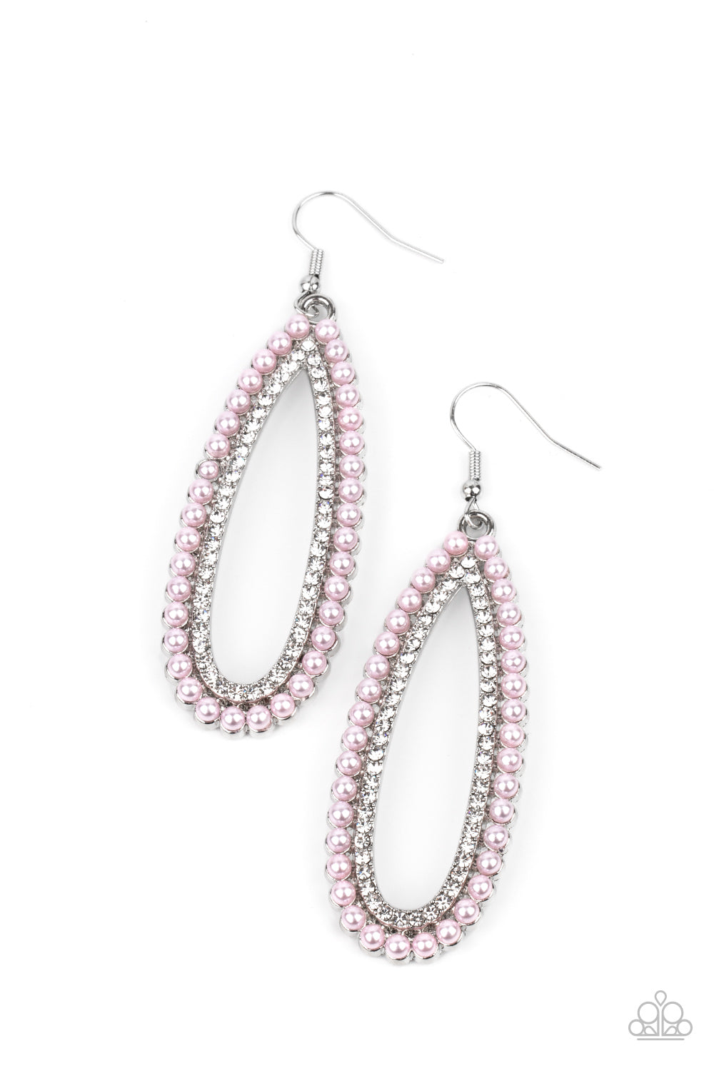 Paparazzi Accessories - Glamorously Glowing - Pink Earrings - Alies Bling Bar