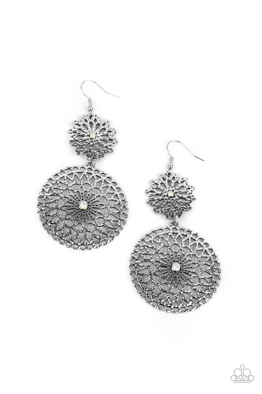 Paparazzi - Garden Mantra - White Earrings - Alies Bling Bar