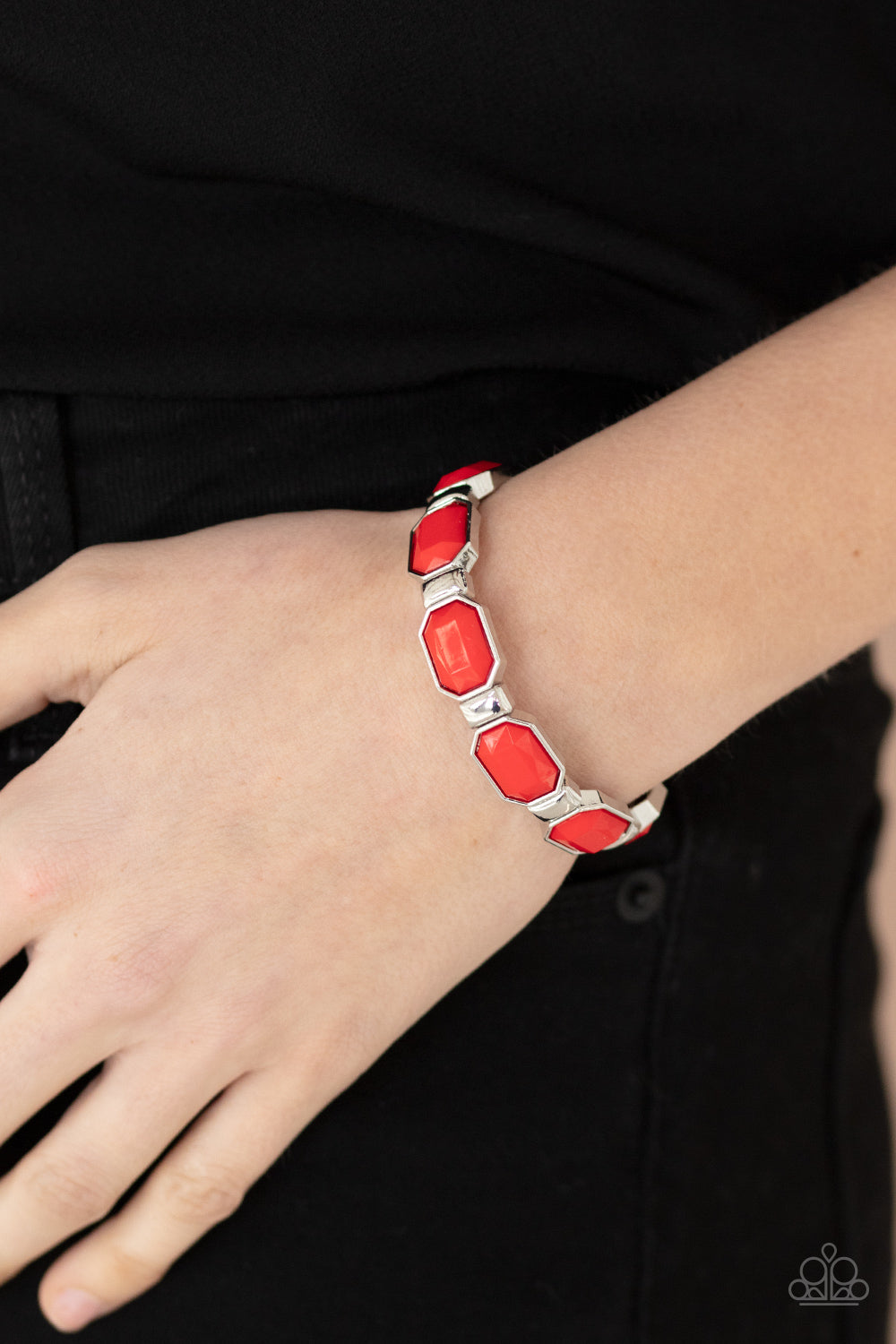 Paparazzi - Fashion Fable -  Red Bracelet - Alies Bling Bar