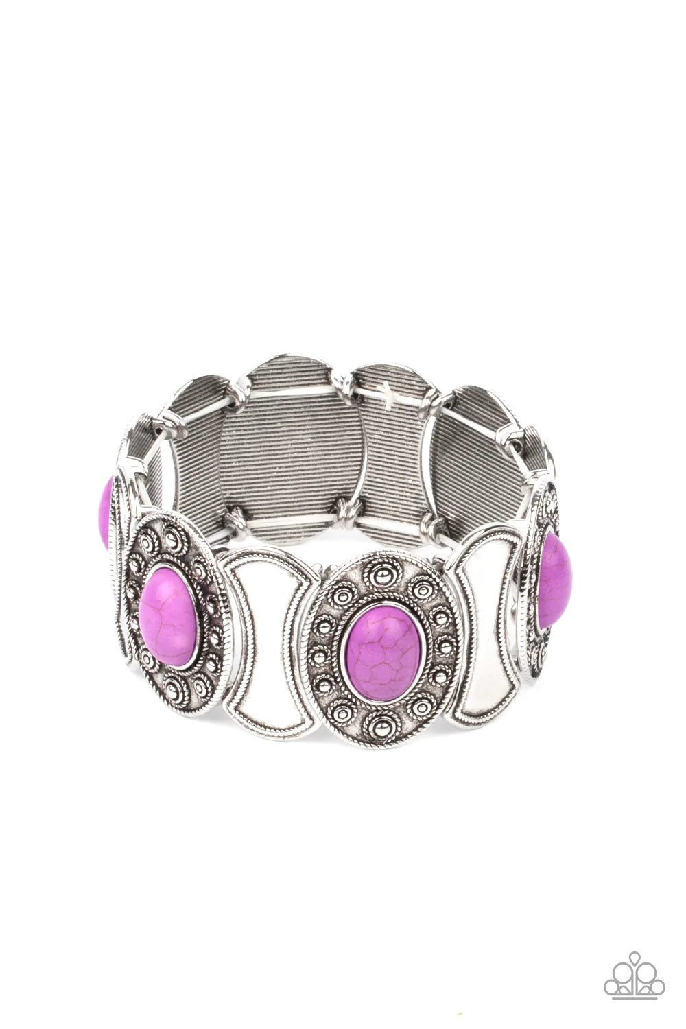 Desert Relic - Purple Bracelet - Paparazzi Accessories - Alies Bling Bar