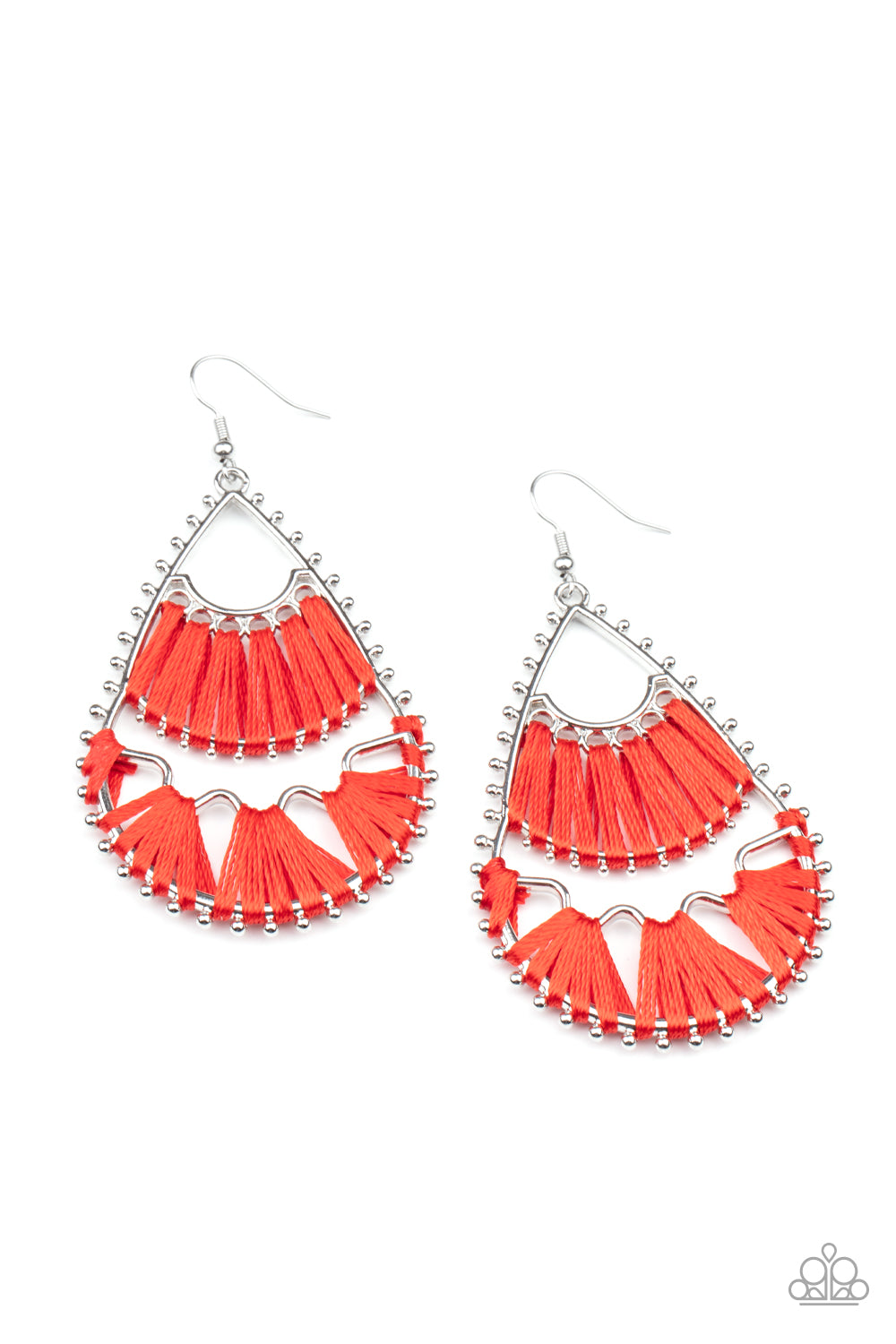 Paparazzi - Samba Scene - Red Earrings - Alies Bling Bar