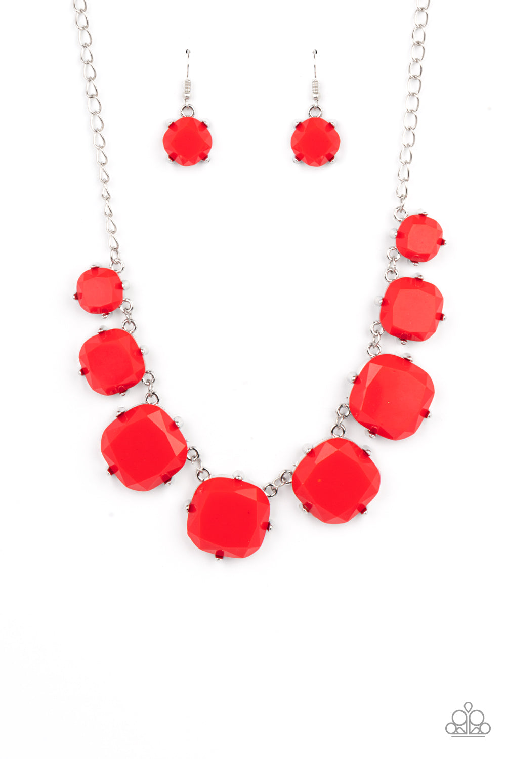 Paparazzi - Prismatic Prima Donna - Red Necklace - Alies Bling Bar