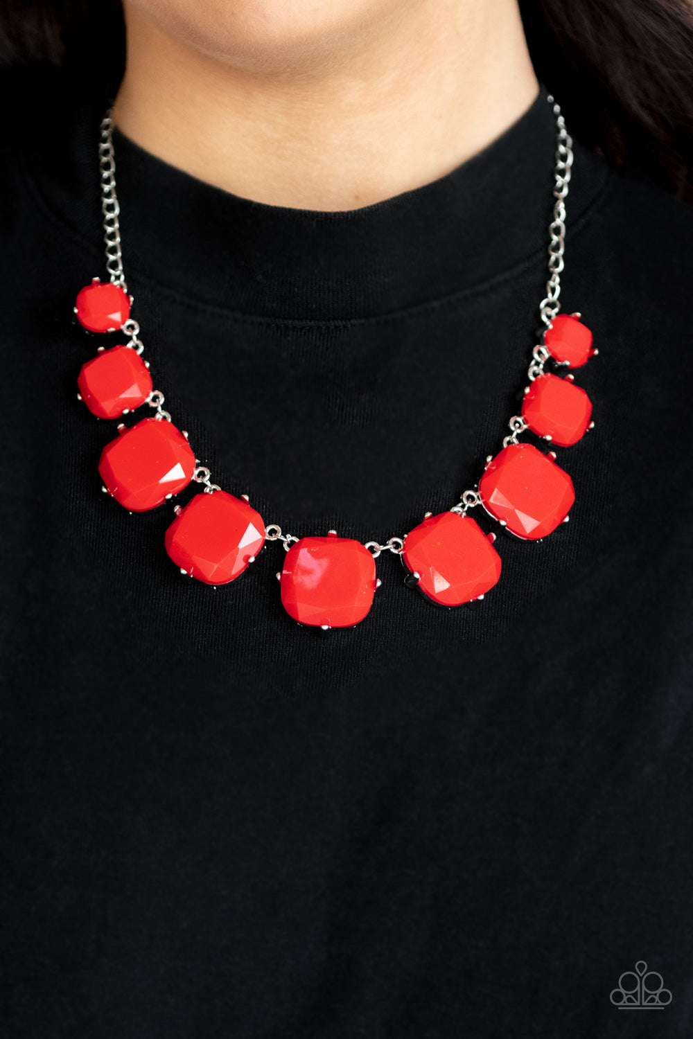 Paparazzi - Prismatic Prima Donna - Red Necklace - Alies Bling Bar