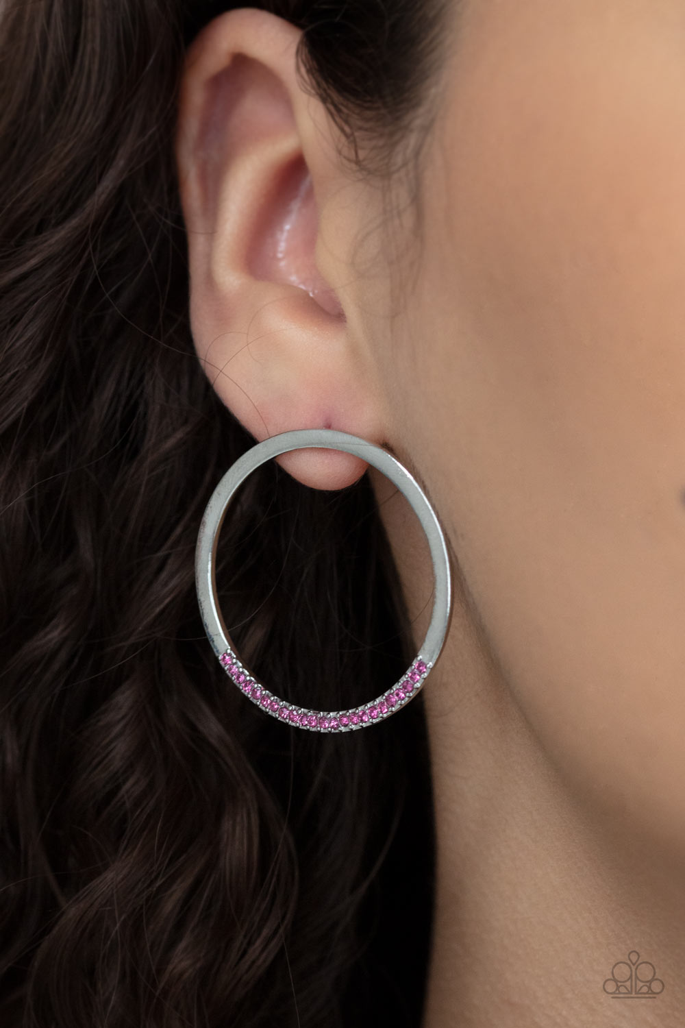 Paparazzi - Spot On Opulence - Pink Earrings