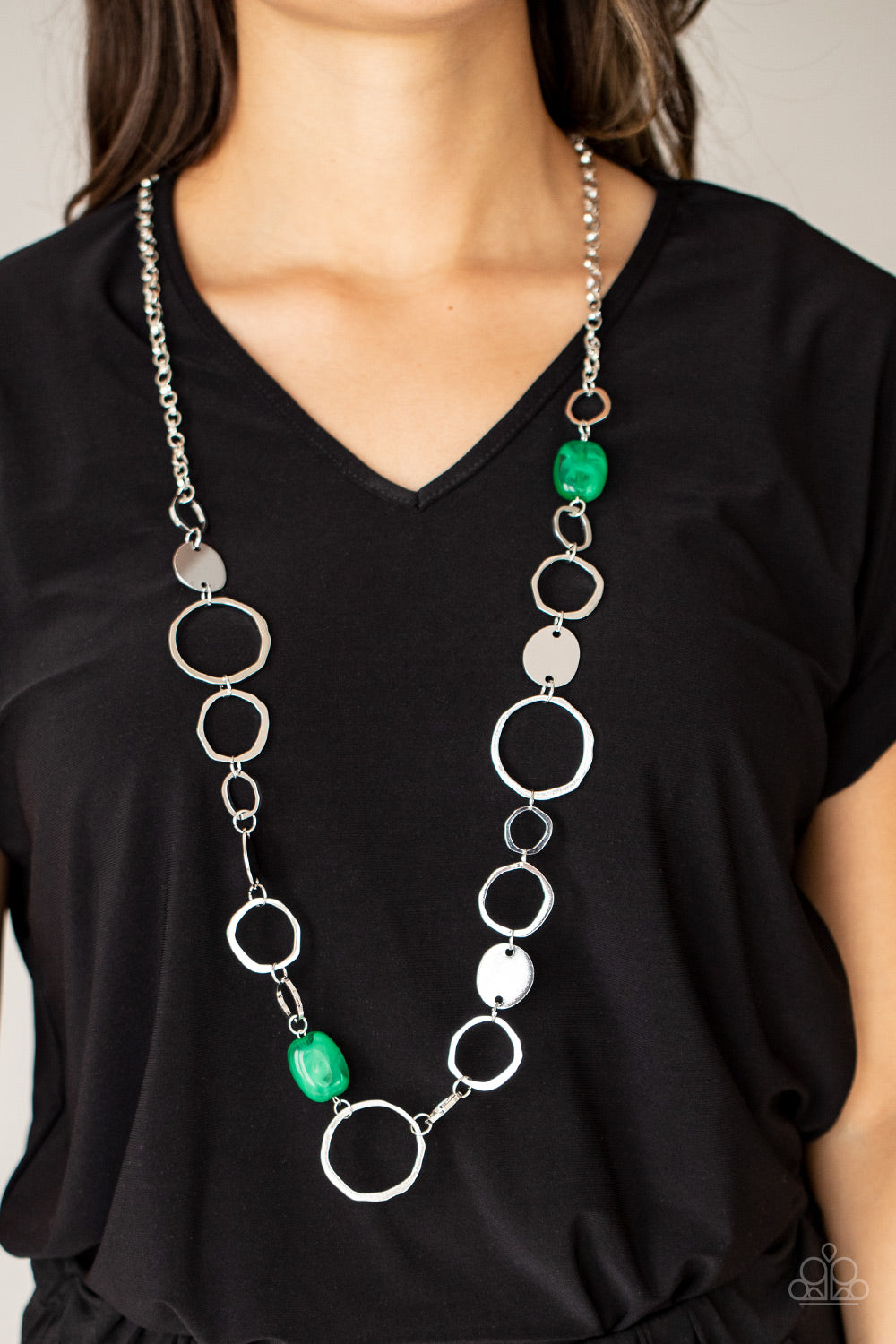 Paparazzi - Colorful Combo - Green Necklace - Alies Bling Bar