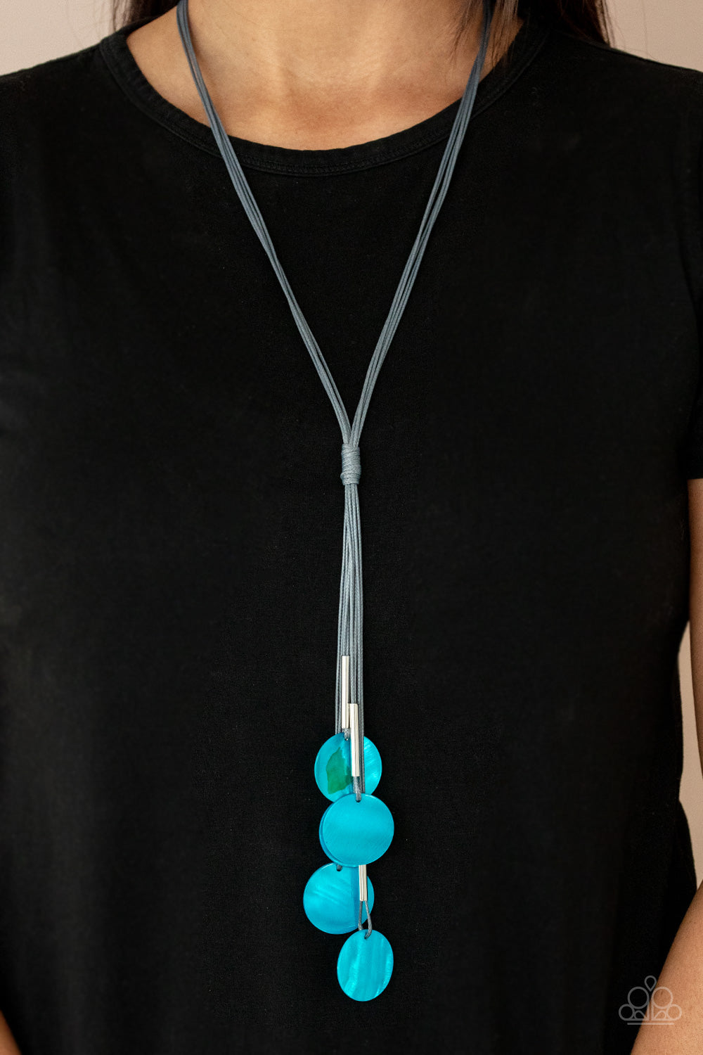 Paparazzi - Tidal Tassels - Blue Necklace - Alies Bling Bar