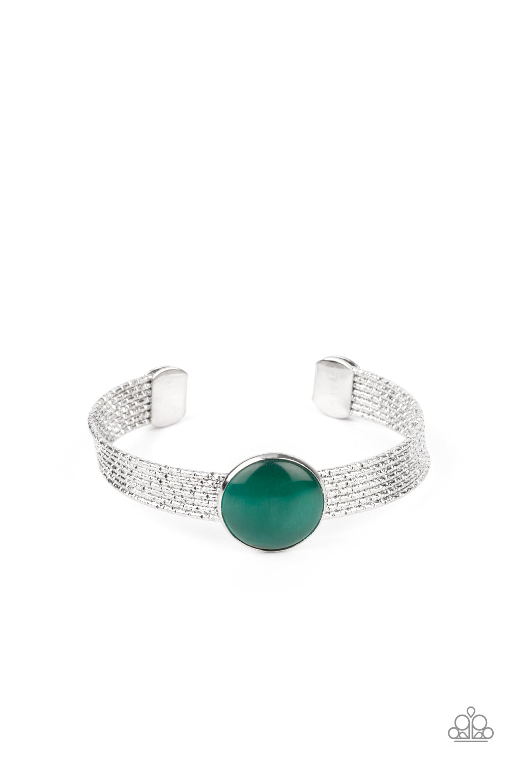 Papararazzi - Mystical Magic - Green Cuff Bracelet - Alies Bling Bar