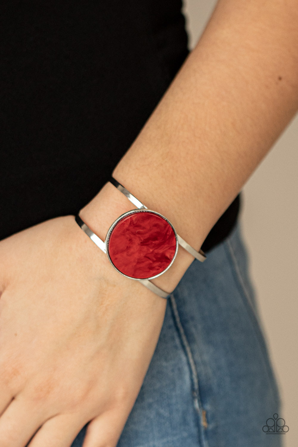 Paparazzi - Colorful Cosmos - Red Bracelet - Alie's Bling Bar