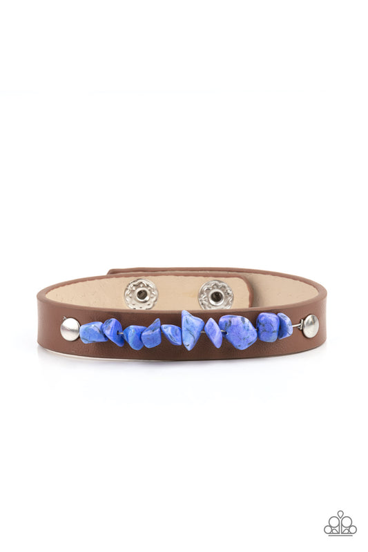 Paparazzi - Pebble Paradise - Blue Bracelet - Alies Bling Bar