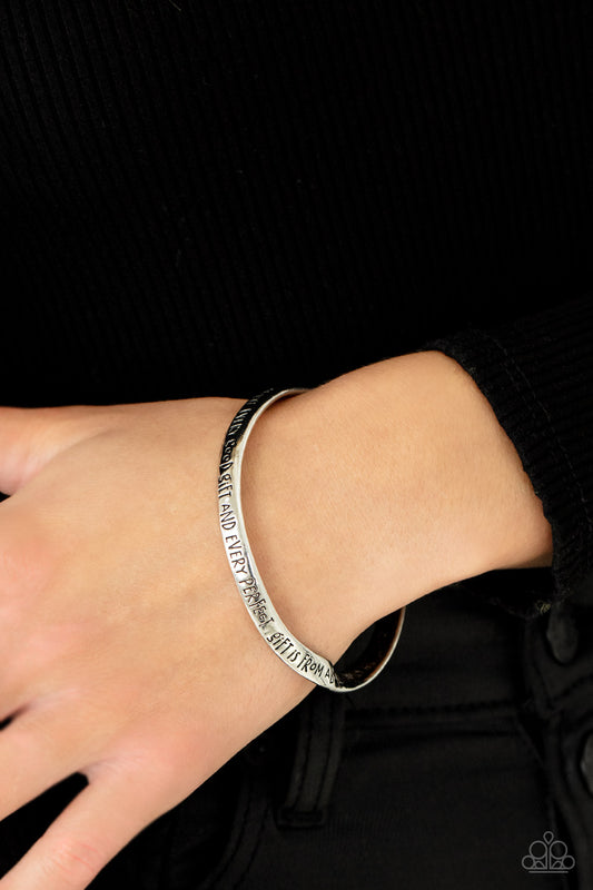 Paparazzi - Perfect Present - Silver Bracelet - Alies Bling Bar