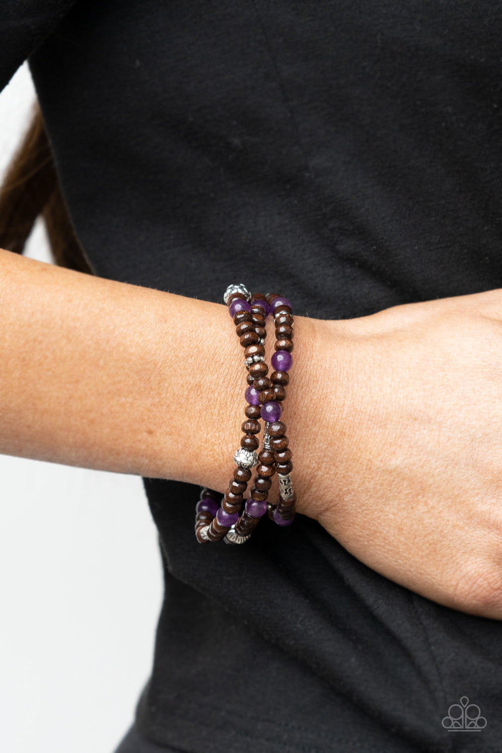 Paparazzi - Woodsy Walkabout - Purple Bracelet - Alies Bling Bar