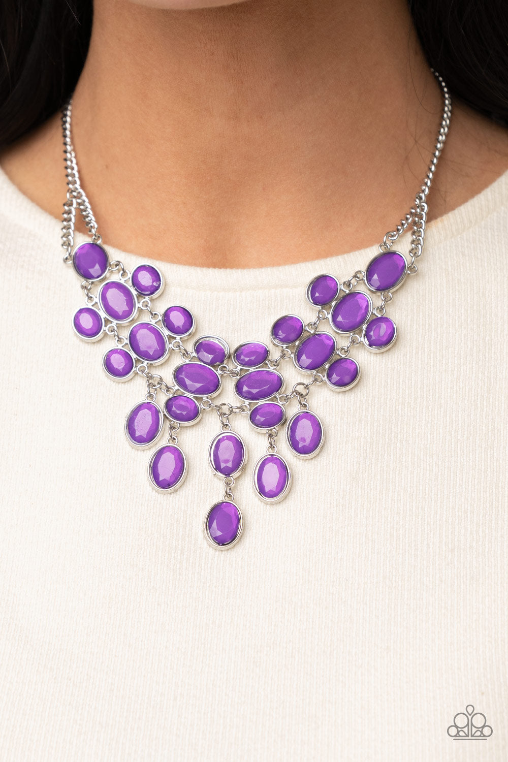 Paparazzi - Serene Gleam - Purple Necklace - Alies Bling Bar