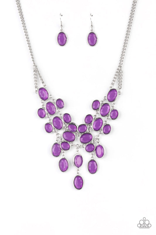 Paparazzi - Serene Gleam - Purple Necklace - Alie's Bling Bar