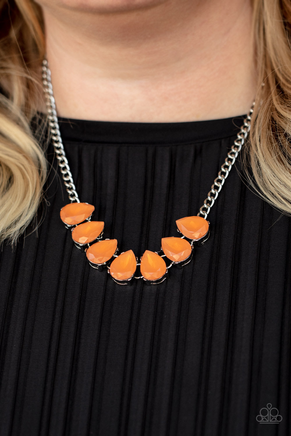 Paparazzi - Above The Clouds - Orange Necklace