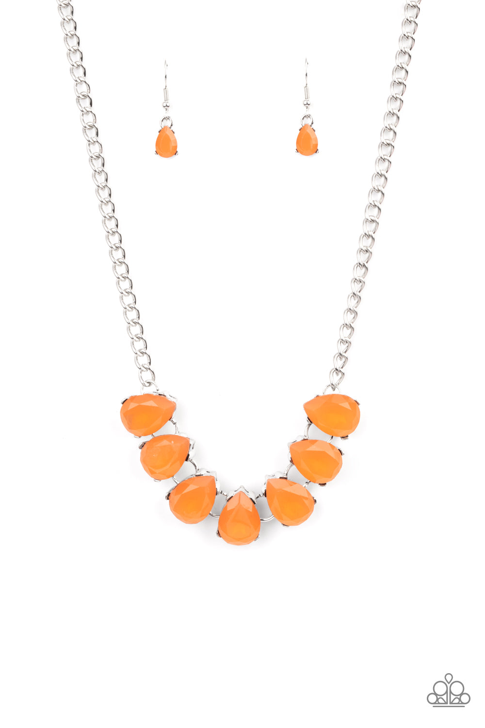 Paparazzi - Above The Clouds - Orange Necklace
