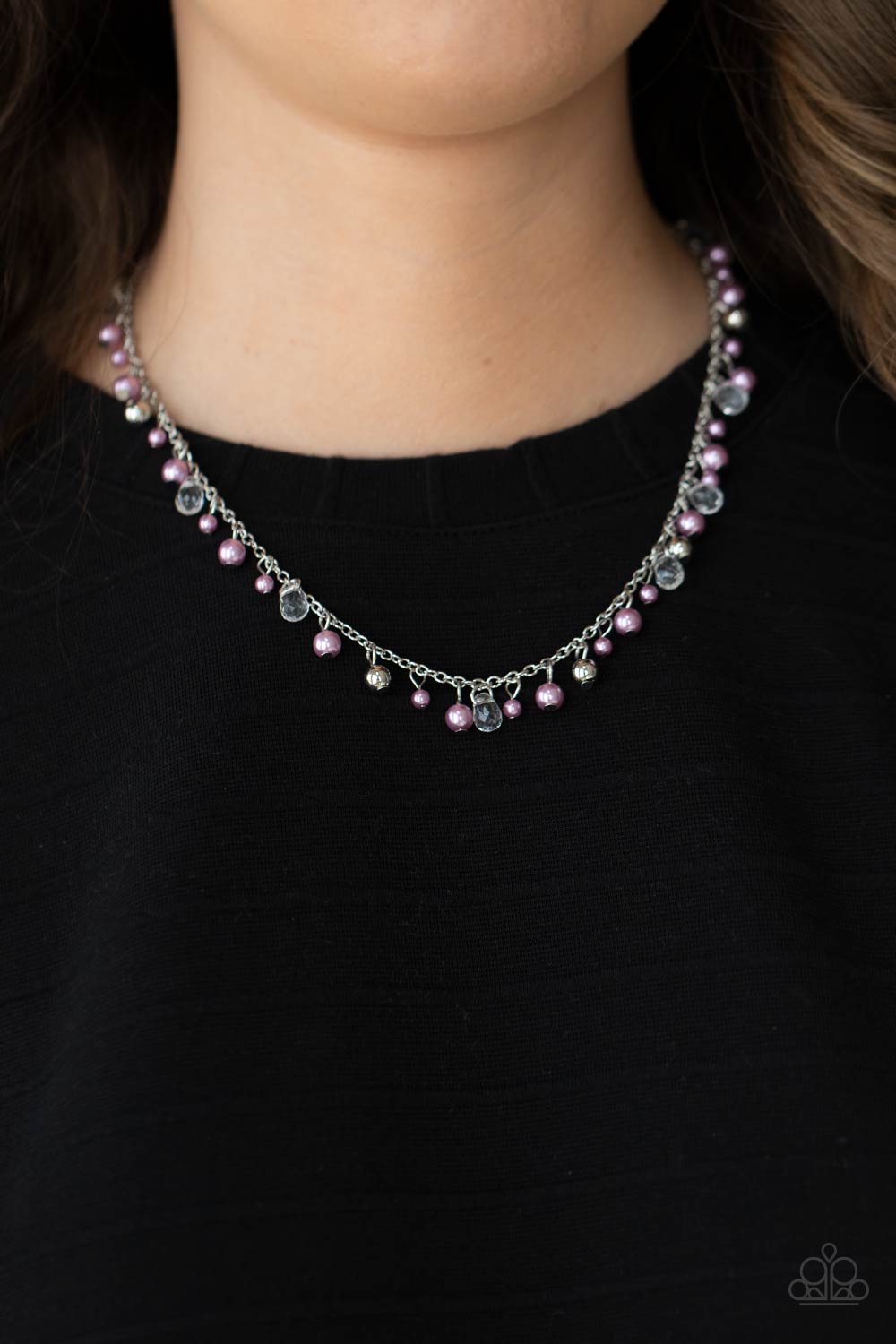 Paparazzi - Pearl Essence - Purple Necklace - Alies Bling Bar