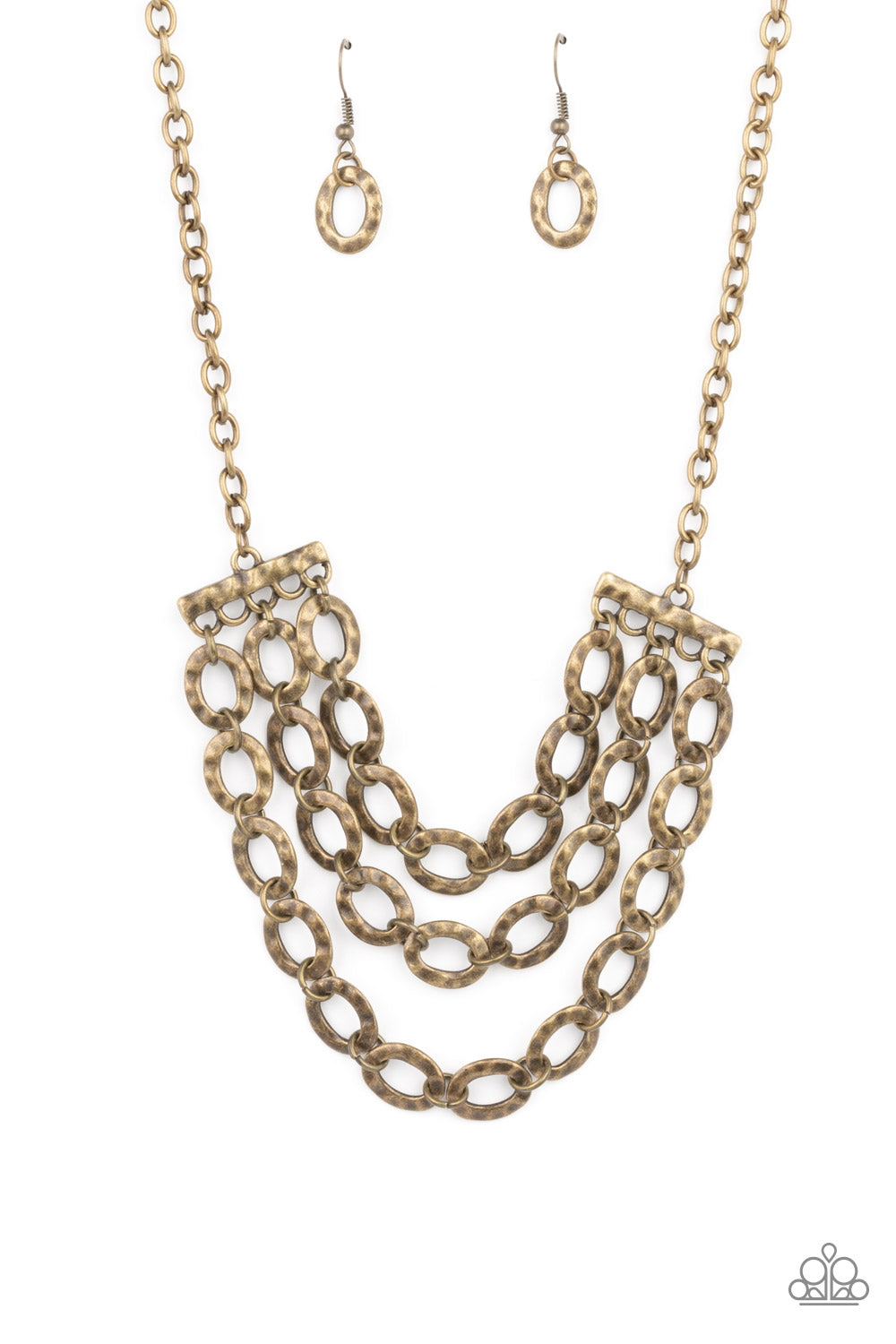 Paparazzi - Repeat After Me - Brass Necklace - Alies Bling Bar