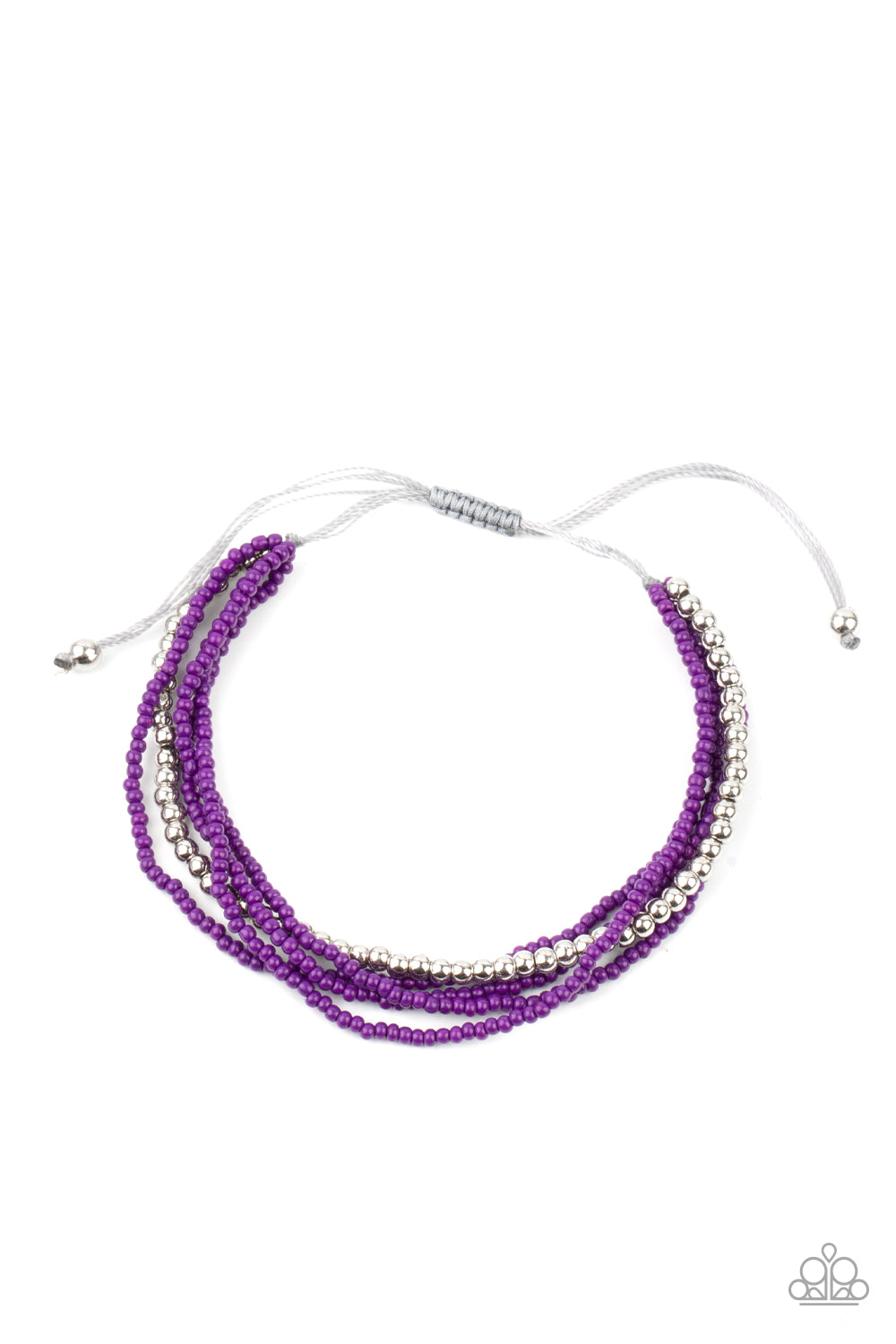 Paparazzi - All Beaded Up - Purple Seed Bead Bracelet - Alies Bling Bar