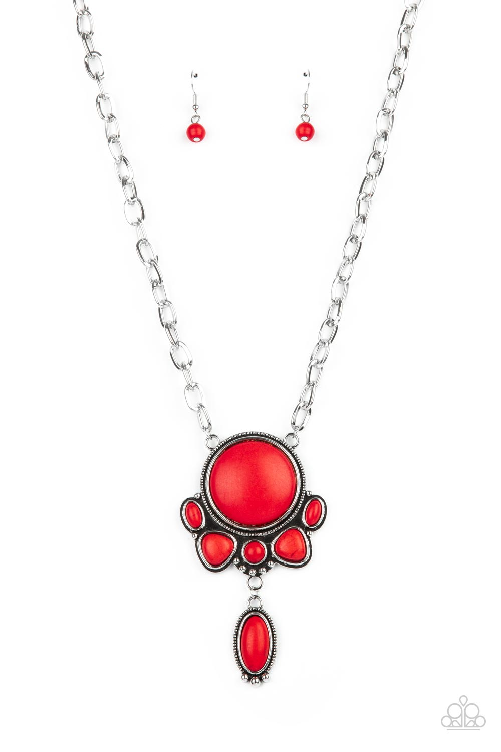 Paparazzi - Geographically Gorgeous - Red Necklace
