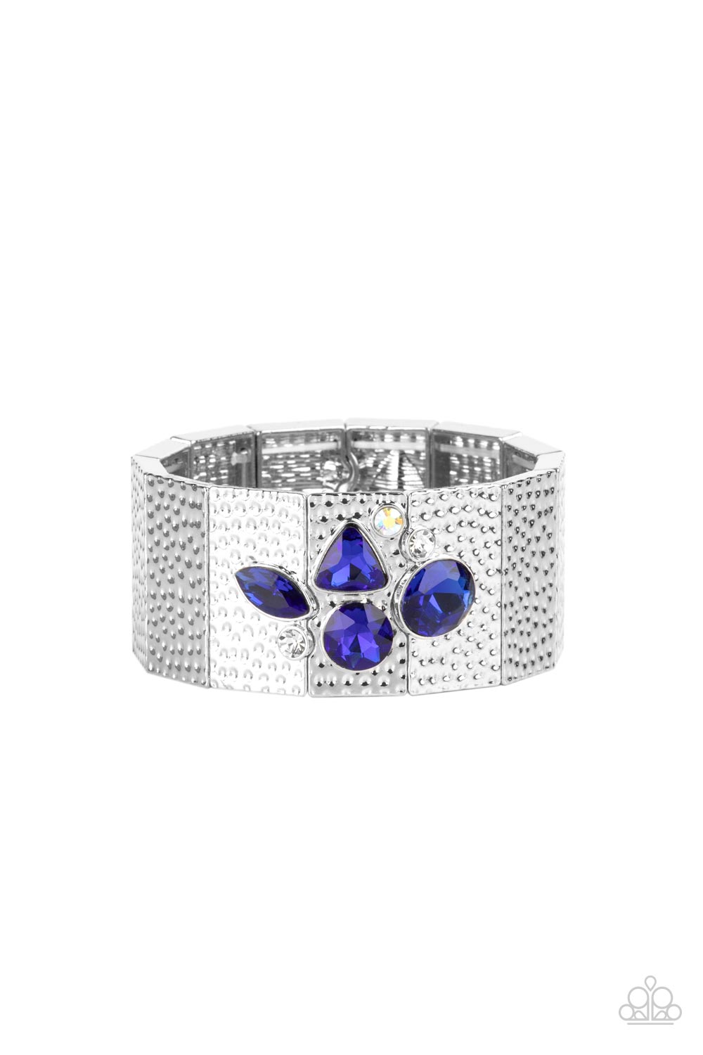 Flickering Fortune - Blue Bracelet - Paparazzi Accessories - Alies Bling Bar